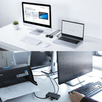 HUB USB 2.0 multifunzionale 2 in 4 out