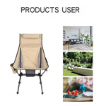 Sedia da spiaggia pieghevole portatile in lega di alluminio da campeggio all'aperto, Without Pocket (Black), With Pocket (Black), Without Pocket (Khaki), With Pocket (Khaki), Without Pocket (Blue Gray), With Pocket (Blue Gray), Without Pocket (Dark Gra...