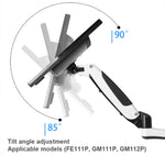 Gibbon monta la staffa di sollevamento e rotazione del monitor del computer Staffa per guida di scorrimento, modello:, FE110P, FE111P, GM111P, GM112P
