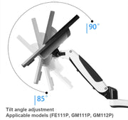 Gibbon monta la staffa di sollevamento e rotazione del monitor del computer Staffa per guida di scorrimento, modello:, FE110P, FE111P, GM111P, GM112P