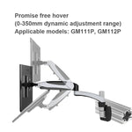 Gibbon monta la staffa di sollevamento e rotazione del monitor del computer Staffa per guida di scorrimento, modello:, FE110P, FE111P, GM111P, GM112P