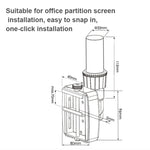 Gibbon monta la staffa di sollevamento e rotazione del monitor del computer Staffa per guida di scorrimento, modello:, FE110P, FE111P, GM111P, GM112P