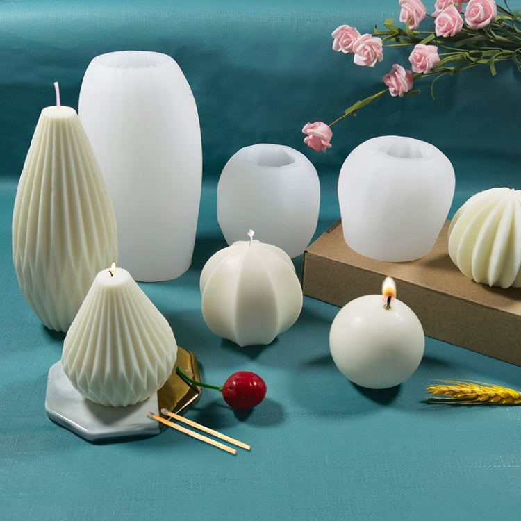 Candela profumata Stampo in silicone Stampo per sapone fatto a mano fai-da-te, Ball, Lantern, Sector, Pear Shaped, Bottle-shaped, Multi-star, Pentagram