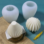 Candela profumata Stampo in silicone Stampo per sapone fatto a mano fai-da-te, Ball, Lantern, Sector, Pear Shaped, Bottle-shaped, Multi-star, Pentagram