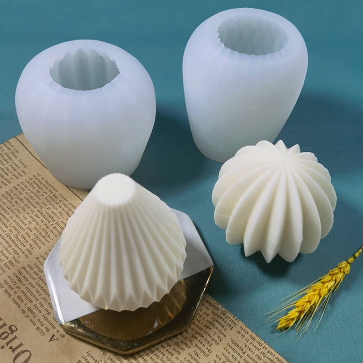Candela profumata Stampo in silicone Stampo per sapone fatto a mano fai-da-te, Ball, Lantern, Sector, Pear Shaped, Bottle-shaped, Multi-star, Pentagram