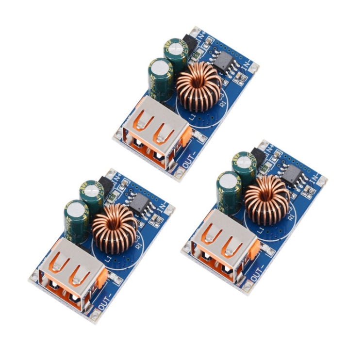 3 PCS 12/24V A 5V QC3.0 Scheda di ricarica per telefono cellulare a ricarica rapida USB DC Buck Module