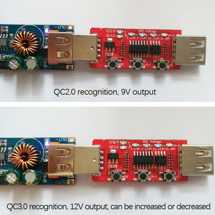 3 PCS 12/24V A 5V QC3.0 Scheda di ricarica per telefono cellulare a ricarica rapida USB DC Buck Module