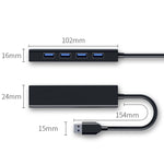 Convertitore HUB 4 porte USB 2.0, lunghezza cavo: 15 cm, stile:, Without Light Bar, With Light Bar Black, With Light Bar White