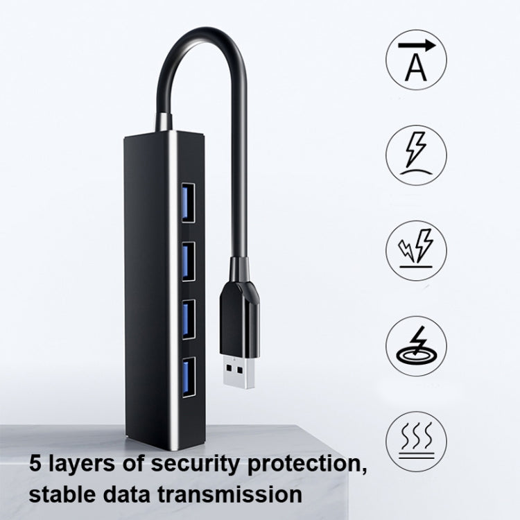 Convertitore HUB 4 porte USB 2.0, lunghezza cavo: 15 cm, stile:, Without Light Bar, With Light Bar Black, With Light Bar White