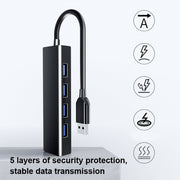 Convertitore HUB 4 porte USB 2.0, lunghezza cavo: 15 cm, stile:, Without Light Bar, With Light Bar Black, With Light Bar White
