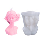 Stampo in gesso per aromaterapia Rose Beauty Candle Stampo in silicone, stile:, Cover Eyes, Close Eyes