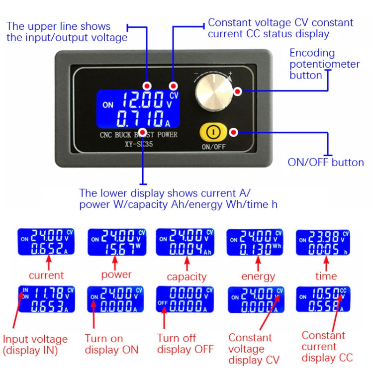 Carica solare del modulo di alimentazione del regolatore di tensione CC regolabile da 5-30 V, 5-30V