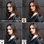 La lavagna luminosa di riempimento per la trasmissione in diretta di foto di bellezza a doppia faccia da 30 cm viene fornita con una scatola di immagazzinaggio
