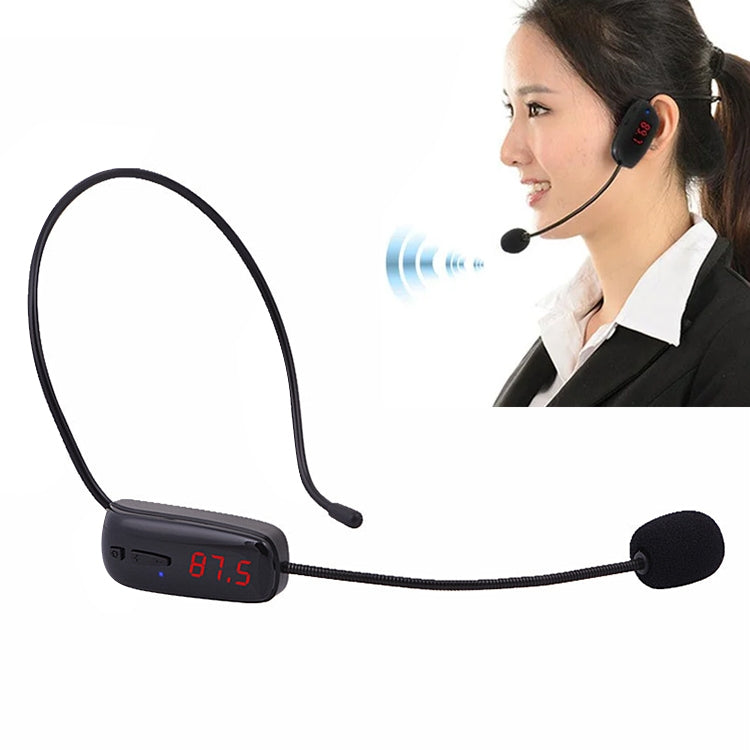 Microfono FM wireless con auricolare e amplificatore