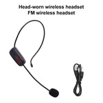 Microfono FM wireless con auricolare e amplificatore