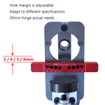 Cerniera da 35 mm con foro aperto per porta dell'armadio, cerniera imballata, 6 PCS / Set Hinge Open Hole