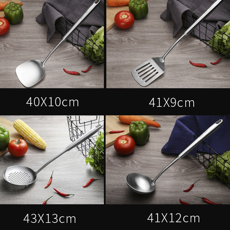 Utensile da cucina con manico cavo ispessito in acciaio inossidabile 304, stile:, Spatula, Soup Spoon, Slotted Spoon, Slotted Shovel