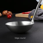 Utensile da cucina con manico cavo ispessito in acciaio inossidabile 304, stile:, Spatula, Soup Spoon, Slotted Spoon, Slotted Shovel