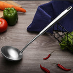Utensile da cucina con manico cavo ispessito in acciaio inossidabile 304, stile:, Spatula, Soup Spoon, Slotted Spoon, Slotted Shovel