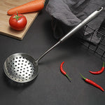 Utensile da cucina con manico cavo ispessito in acciaio inossidabile 304, stile:, Spatula, Soup Spoon, Slotted Spoon, Slotted Shovel