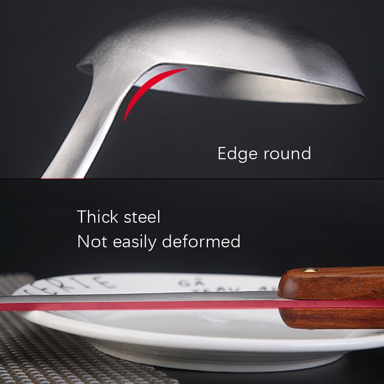 Attrezzatura da cucina per la casa con manico in legno in acciaio inossidabile 304, stile:, Fried Spatula, Soup Spoon, Slotted Shovel, Slotted Spoon