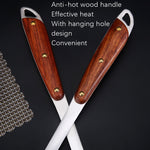 Attrezzatura da cucina per la casa con manico in legno in acciaio inossidabile 304, stile:, Fried Spatula, Soup Spoon, Slotted Shovel, Slotted Spoon