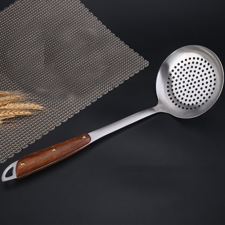 Attrezzatura da cucina per la casa con manico in legno in acciaio inossidabile 304, stile:, Fried Spatula, Soup Spoon, Slotted Shovel, Slotted Spoon