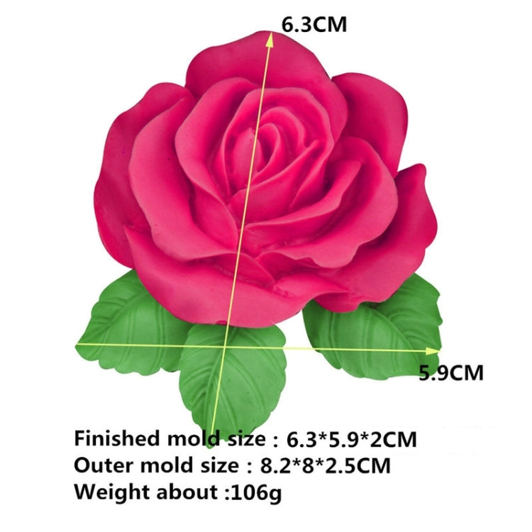 Stampo in silicone per sapone fatto a mano con fiore rosa grande da 2 pezzi, Big Rose Mold