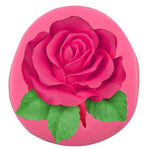 Stampo in silicone per sapone fatto a mano con fiore rosa grande da 2 pezzi, Big Rose Mold