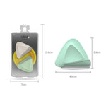 Tagliacapelli triangolare piccolo da 2 pz/scatola, 2 PCS Purple + Green