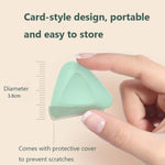 Tagliacapelli triangolare piccolo da 2 pz/scatola, 2 PCS Purple + Green