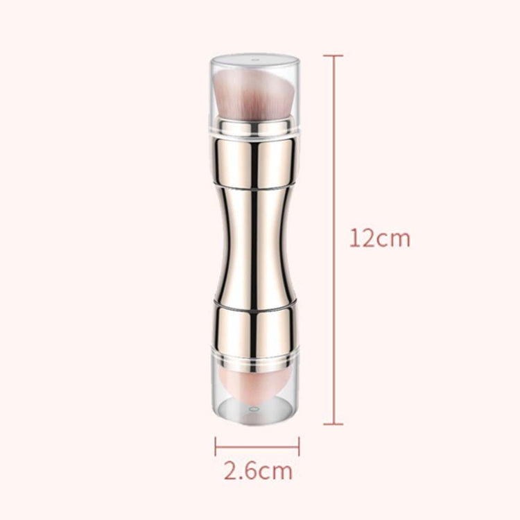 Pennello per trucco in metallo retrattile 4 in 1