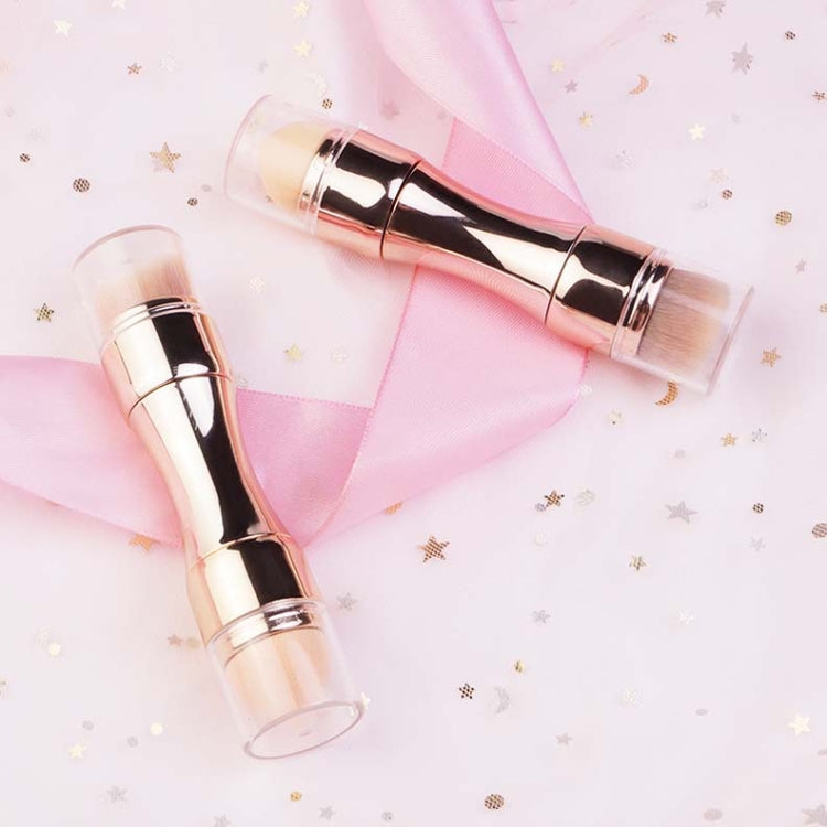 Pennello per trucco in metallo retrattile 4 in 1