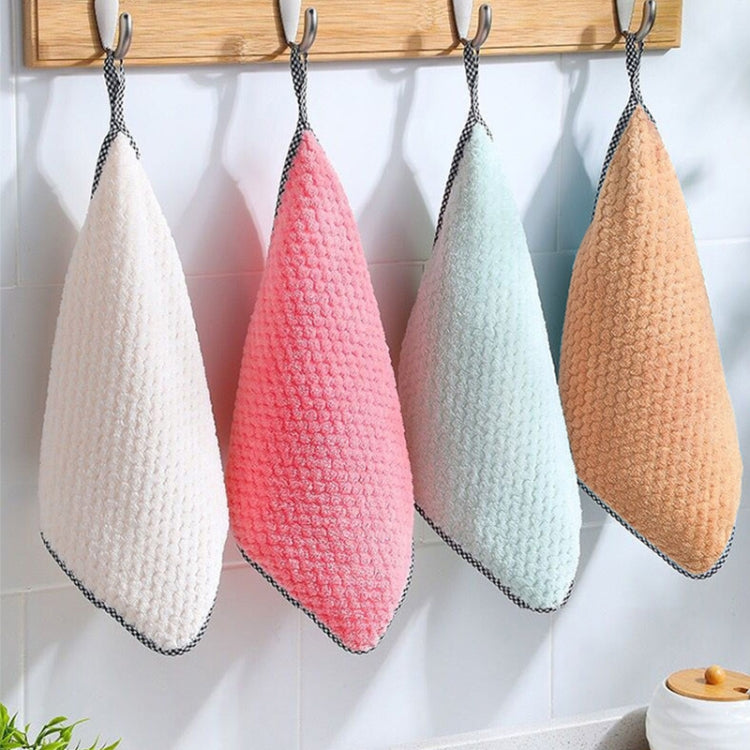 Set 40 Strofinacci Cucina Assorbenti in Pile di Corallo 26x26 cm