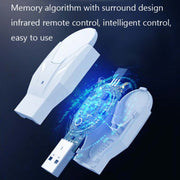 2 PCS IR18 Telecomando vocale intelligente multifunzionale a infrarossi WiFi con funzione di luce notturna