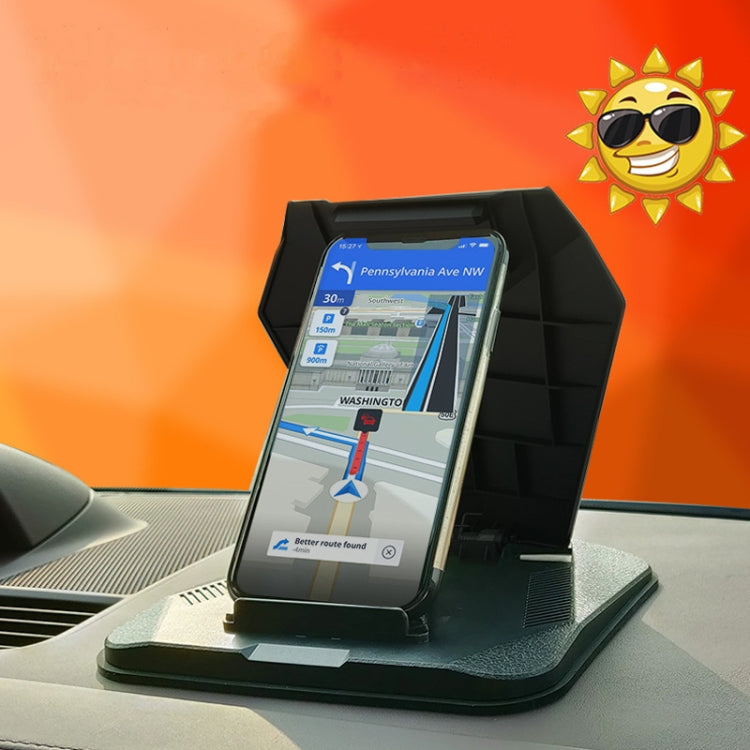 Supporto per tablet per telefono antiriflesso per parasole per auto compatibile con telefoni con schermo pieghevole, DP-PHS586