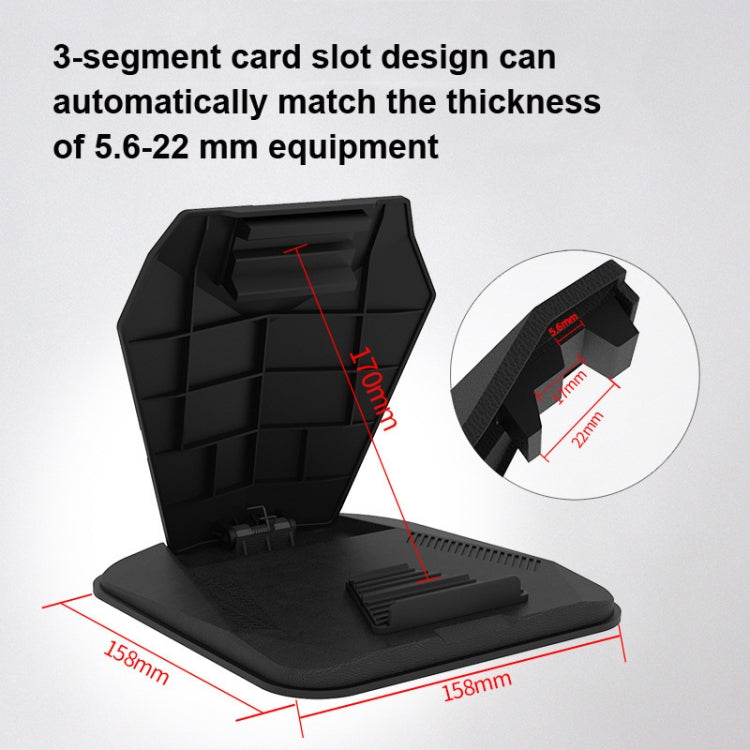 Supporto per tablet per telefono antiriflesso per parasole per auto compatibile con telefoni con schermo pieghevole, DP-PHS586