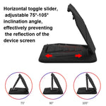 Supporto per tablet per telefono antiriflesso per parasole per auto compatibile con telefoni con schermo pieghevole, DP-PHS586