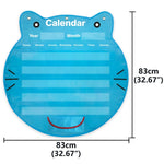 Borsa da appendere per calendario con testa di gatto, Cat Head Calendar