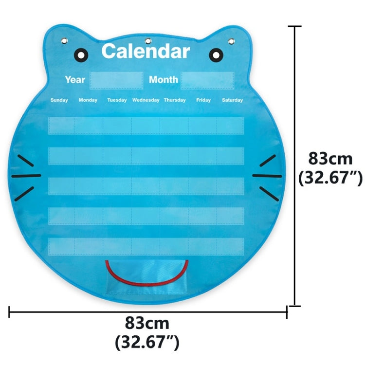Borsa da appendere per calendario con testa di gatto, Cat Head Calendar