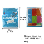 Borsa da appendere per calendario con testa di gatto, Cat Head Calendar