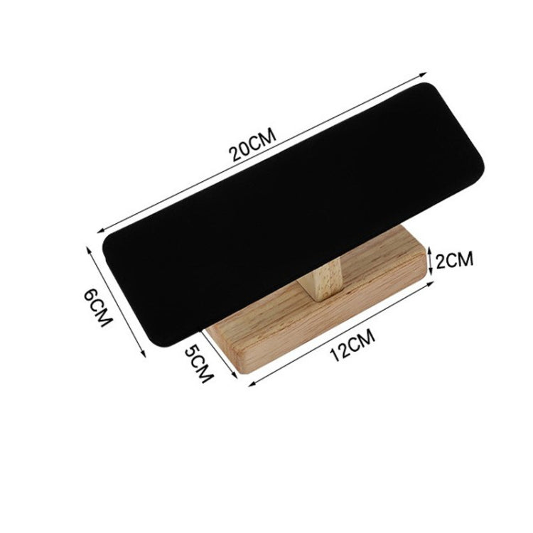 Espositore per gioielli a forma di T monostrato in legno massello