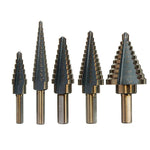 Punta da trapano Pagoda Punta da trapano per scale con manico triangolare in acciaio ad alta velocità, 5 In 1 / Set Stairs Drill Bit