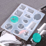 129 in 1 set di stampi in silicone per resina epossidica con ciondolo collana gemma tempo, Necklace Mold Set