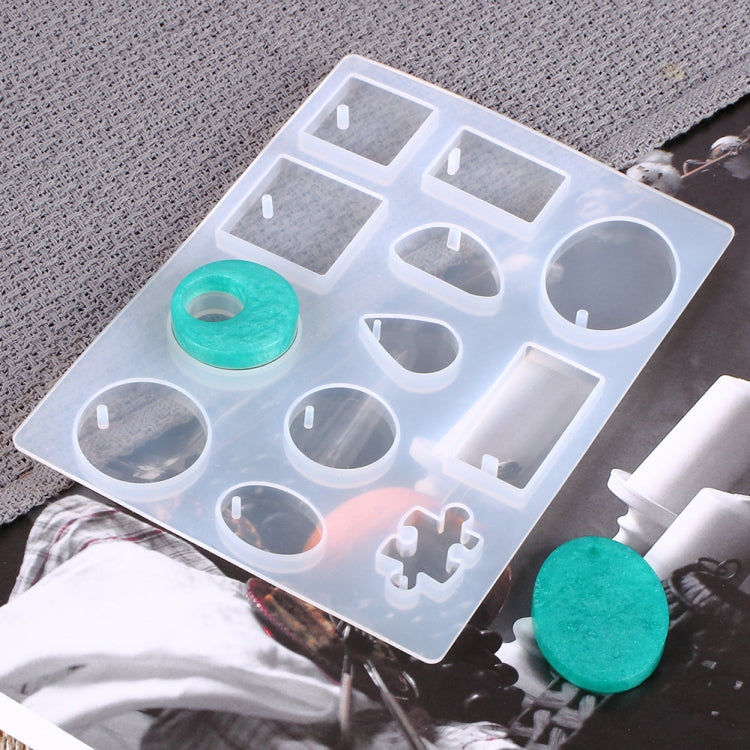129 in 1 set di stampi in silicone per resina epossidica con ciondolo collana gemma tempo, Necklace Mold Set