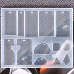 129 in 1 set di stampi in silicone per resina epossidica con ciondolo collana gemma tempo, Necklace Mold Set