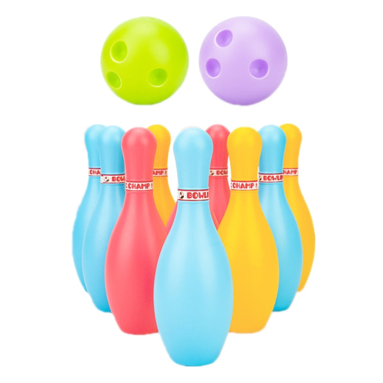 Set 3 giocattoli bowling in plastica per bambini