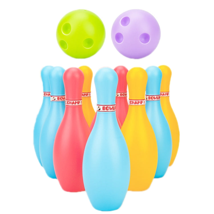 Set 3 giocattoli bowling in plastica per bambini