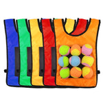 Gilet Dodgeball per bambini con 5 palline colorate