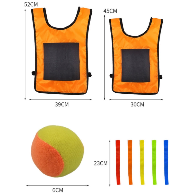 Gilet Dodgeball per bambini con 5 palline colorate